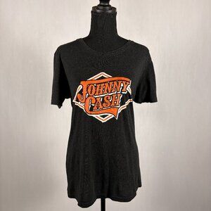 Zion Rootwear | Johnny Cash T-shirt |M | Charcoal Gray